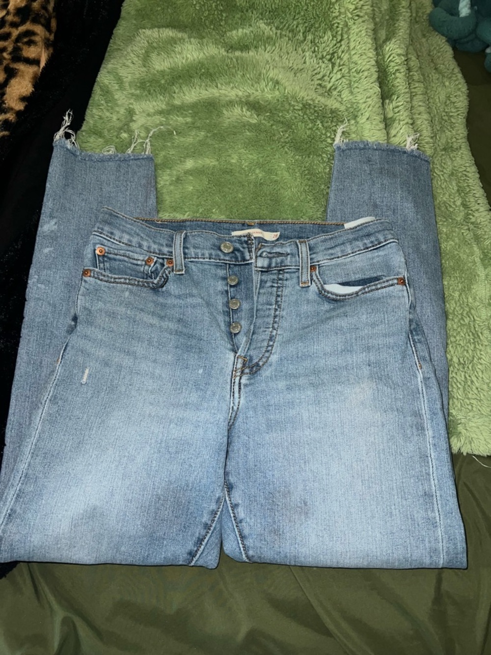 Levi's Light Blue Skinny Button-Fly Jeans